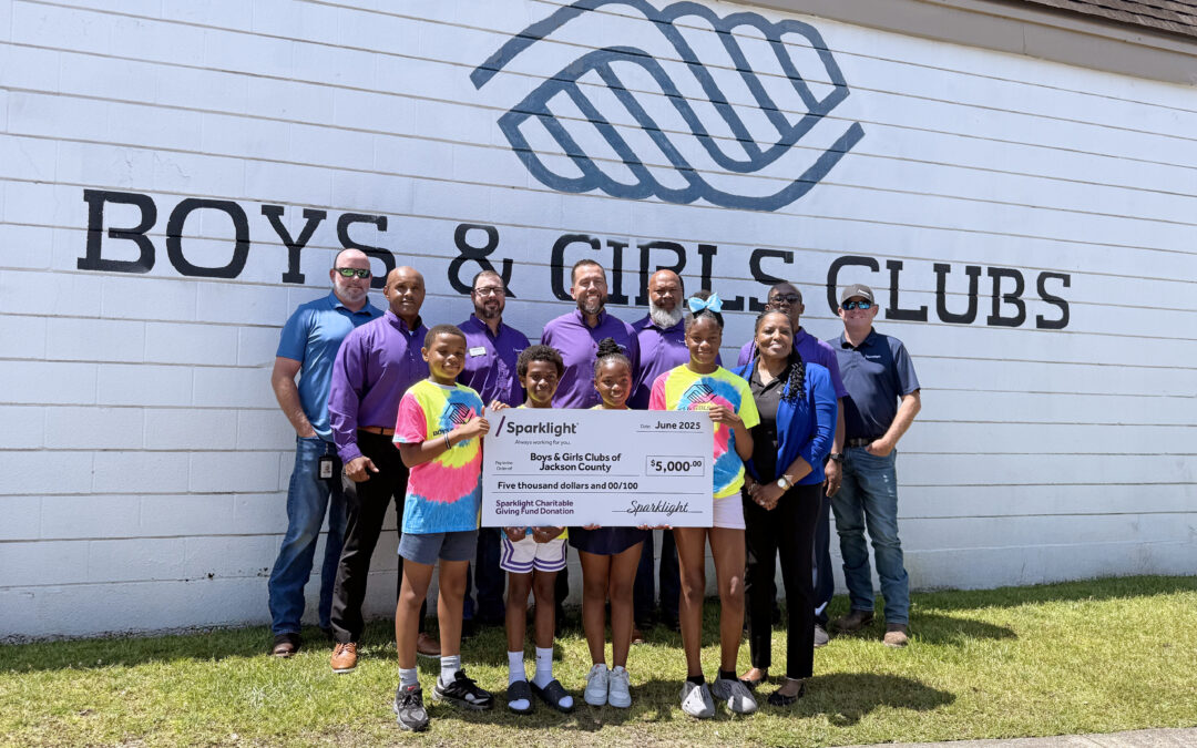 Sparklight Awards $5,000 Charitable Giving Fund Grant to Boys & Girls Clubs of Jackson County